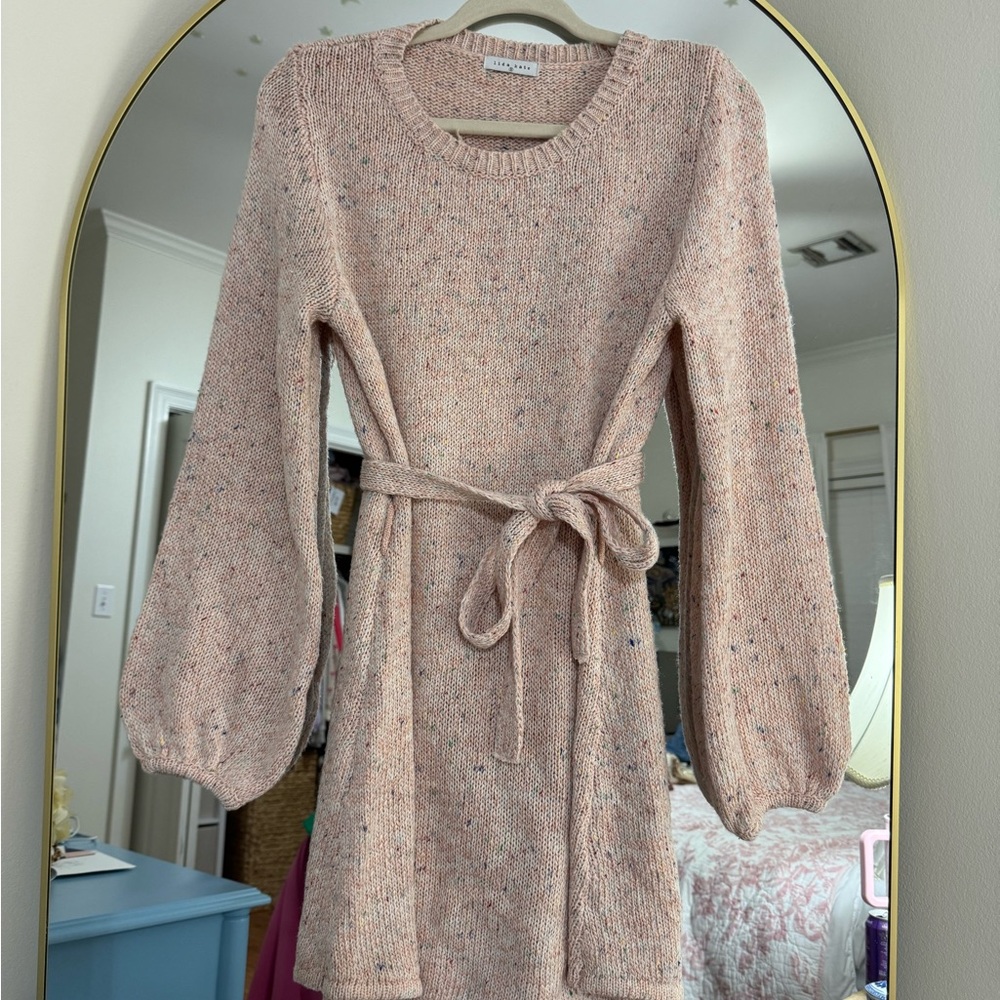 Pink Sweater Dress